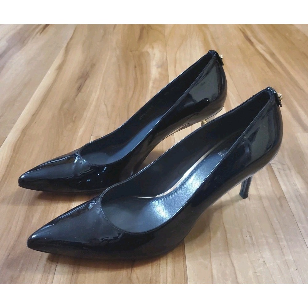 Stuart Weitzman Black Patent Leather Pointed Toe Stiletto Pumps Size 9.5 M